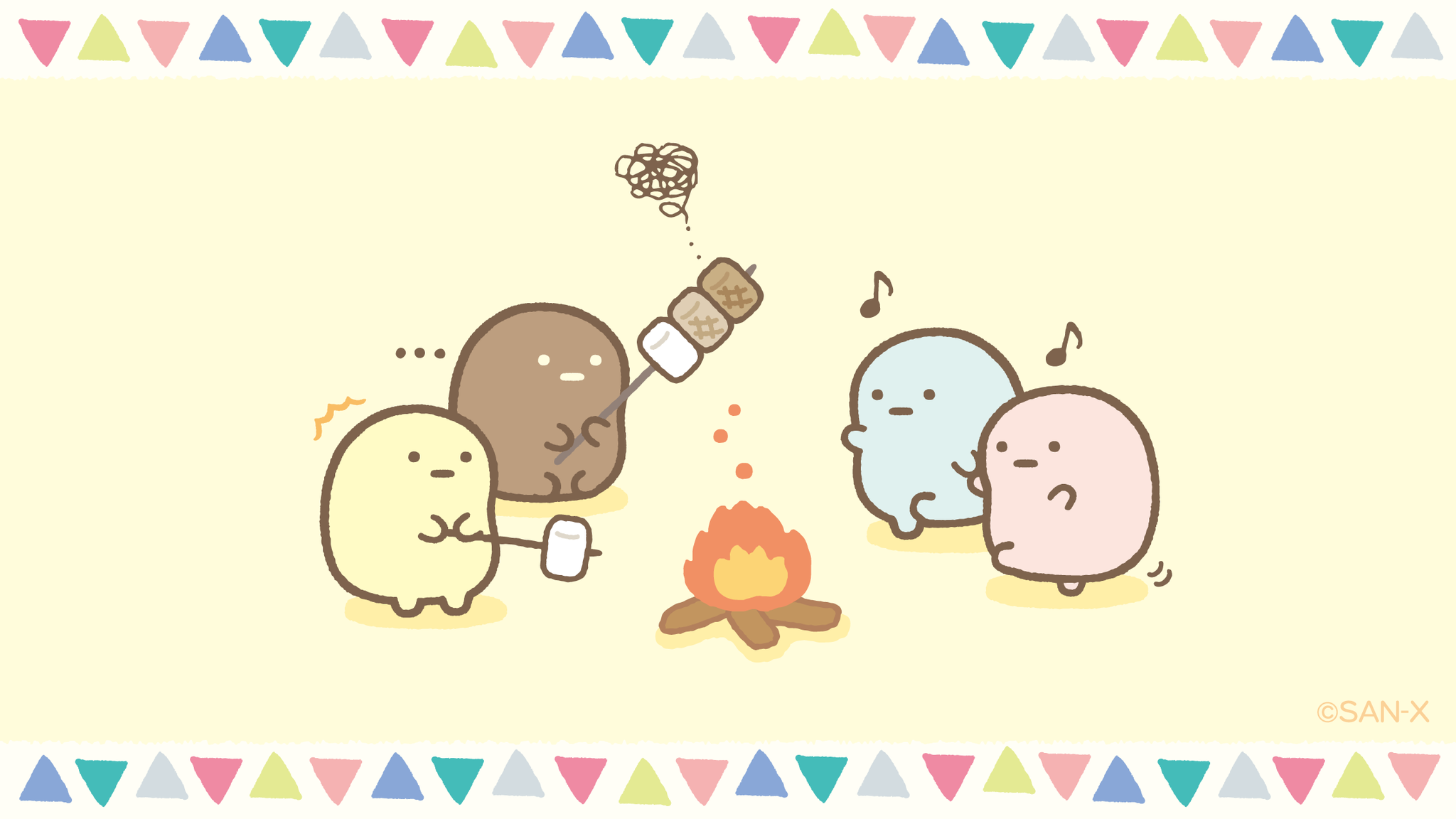 すみっコぐらし 公式 たぴおかキャンプ かわうそとすみっコキャンプ