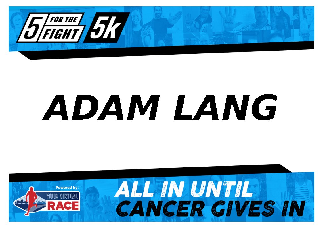 AdamTylerLang's tweet photo. This afternoon I ran 5km for @ShantiDeLand’s mom, Liza, who passed away from breast cancer.
🙏💜
Give $5 for the fight against cancer!
https://t.co/VnR5xtw35h
#Fiveforthefight #Qualtrics #CancerResearch https://t.co/35AAizffy0