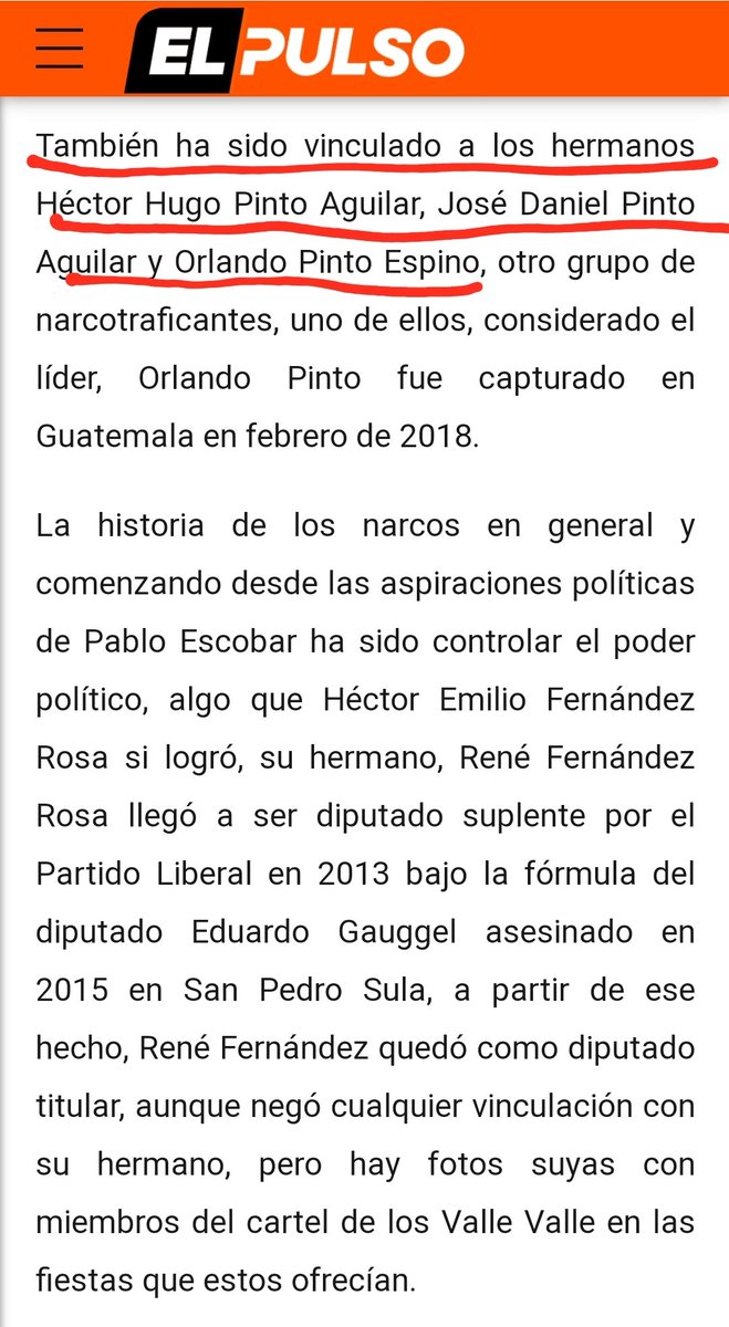 AntiBotsHN's tweet photo. ⚠️ #ÚltimaHora
Asesinan al ex diputado #HugoPinto, hermano del narcotraficante #OrlandoPinto, quien testificó junto a Don H contra #TonyHernandez

Ambos hermanos tenian señalamientos y vínculos con el narcotráfico en #ElParaiso, Copan y Guatemala, así como vínculos a TH. https://t.co/5zKhg9JFHc