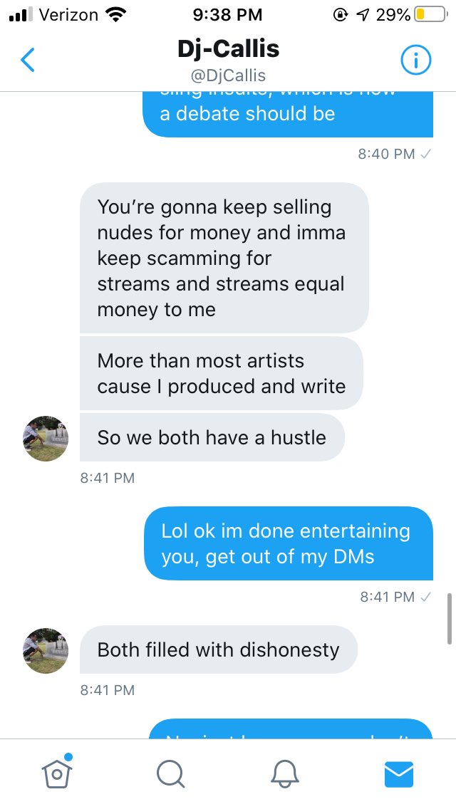 FavGoddessLuna's tweet photo. @DjCallis admitted to scamming over 1000 Twitter SW, just so he can get more streams, which quite frankly is just sad and pathetic, that that’s the only way people will listen to his music. 

ladies, if he messages you, block and report that loser https://t.co/aF61BKz79I