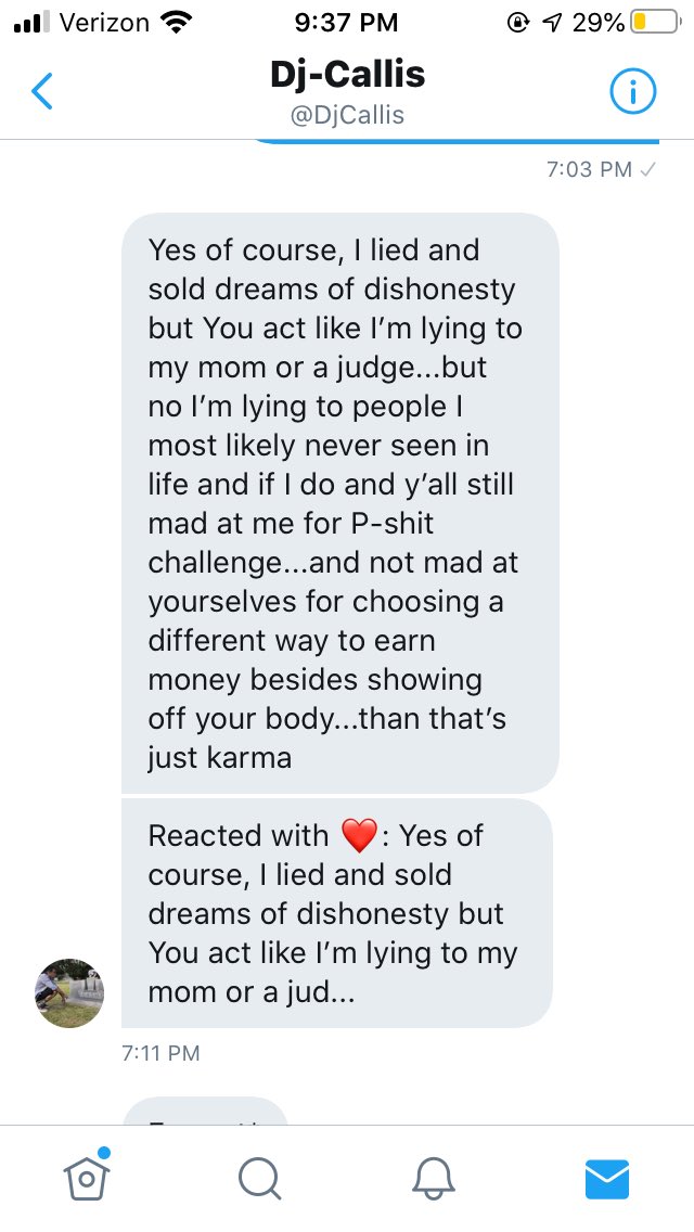 FavGoddessLuna's tweet photo. @DjCallis admitted to scamming over 1000 Twitter SW, just so he can get more streams, which quite frankly is just sad and pathetic, that that’s the only way people will listen to his music. 

ladies, if he messages you, block and report that loser https://t.co/aF61BKz79I