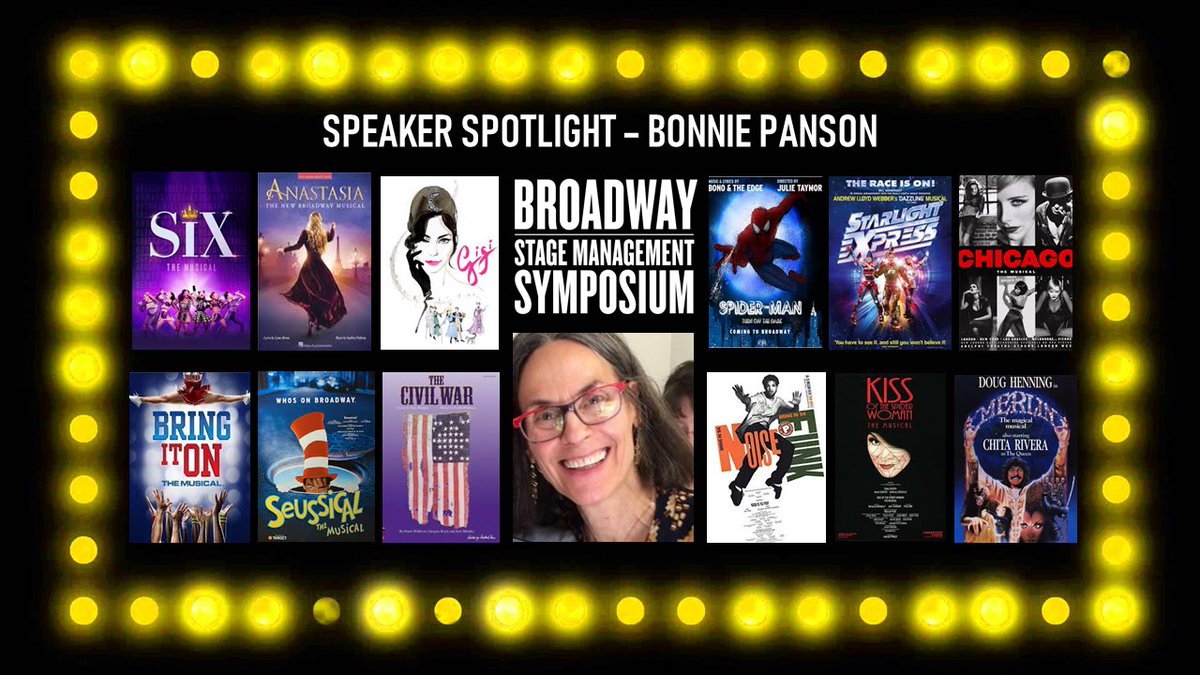 BroadwaySym's tweet photo. Bonnie Panson kicked off the very first BSMS in 2015 with her kindness & good humor! She's been #stagemanaging on #Broadway since 1980, leading so many great companies & is beloved by so many! Thrilled to have her back to kick off BSMS 2020! #stagemanagement #stagemanager #smlife https://t.co/Jw4H4BnJjg