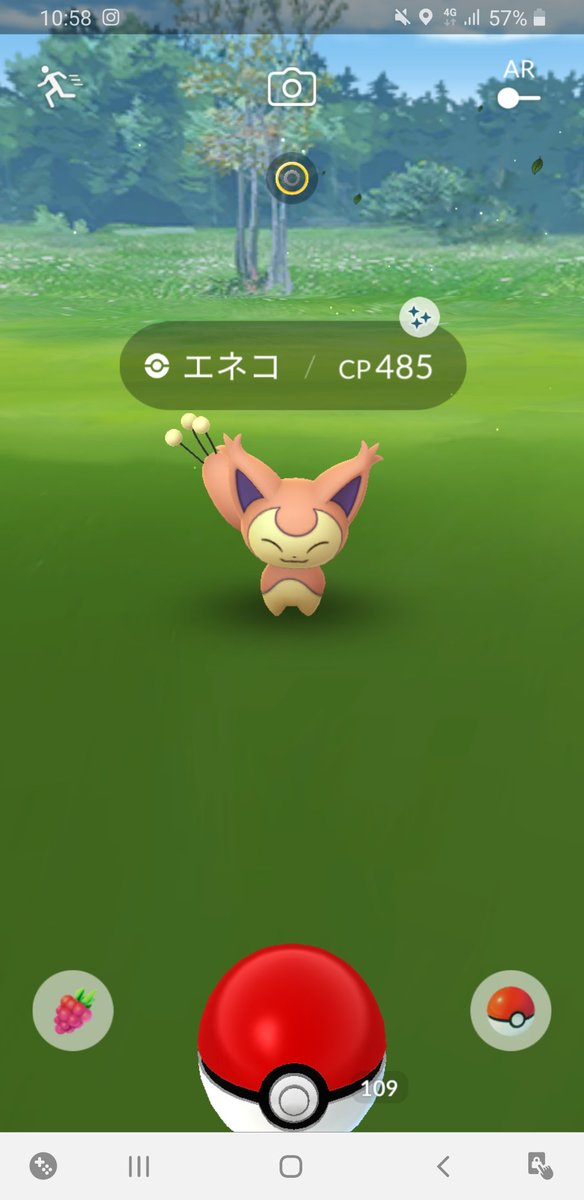 ひろたん A K A東雲茜 エネコの色違い 割りと早めにきてくれた ポケモンgo