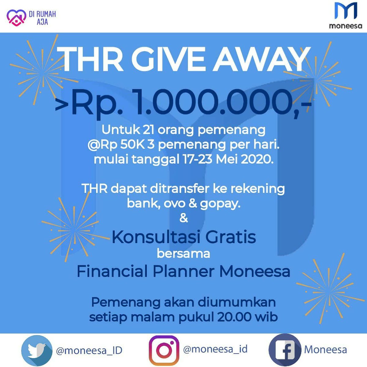 AidilAKBAR's tweet image. Give away THR, siapa yang menurut kamu layak dapet THR seminggu ini?? apakah kamu? atau temanmu? atau orang yang kamu kenal?

cek di Instagram @AidilAKBARMadjid untuk cara ikutannya

@ronaldsipahutar @axdwin @OomYahya @johanamay @ustadtengkuzul