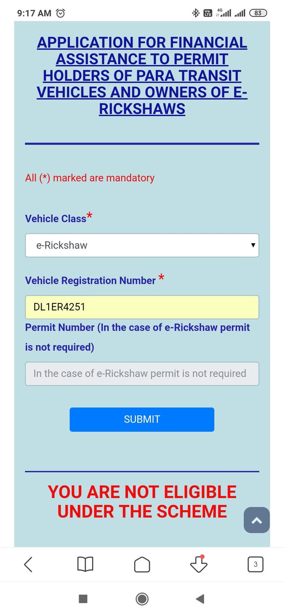 MPWestDelhi's tweet photo. #Covid_19_Help
#Not_Eligible
#Poor_E_Rickshaw_Driver
जो Documents की जानकारी मांगी गई वो थी और दी भी गई लेकिन फिर भी Not Eligible.
कम से कम ये ही बता दो और कौन सा कागज देना था?
#निक्कमी_सरकार
@ArvindKejriwal 
#DelhiFightsCorona
@PratapRrp https://t.co/znvWUQ0pCv