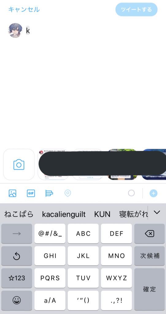 kacalienguilt's tweet photo. 昨日？から変換候補バグってんだけど、k って打って最近全く言ってないはずのねこぱらが1番に出てくるの恐ろしい https://t.co/ivOBjwiHw6
