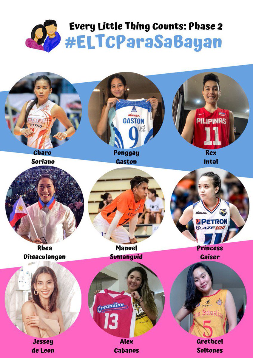 We’d like to thank all the athletes who’ve graciously donated their jerseys for #ELTCParaSaBayan 😊

Our final batch of Phase 2 jerseys are now up for auction in our page! Last bid accepted on May 20, 12nn!

Visit facebook.com/EveryLittleThi… for more details 👈🏻