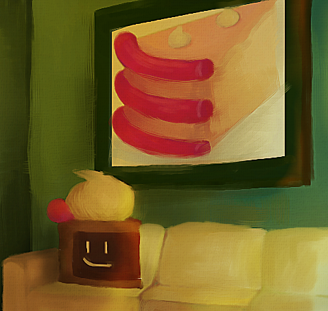 KickflipKiller's tweet photo. [paint-over of a soto screenshot] mans just vibin' #BFB #cakebfb #tpot https://t.co/ymmVNw0IOJ