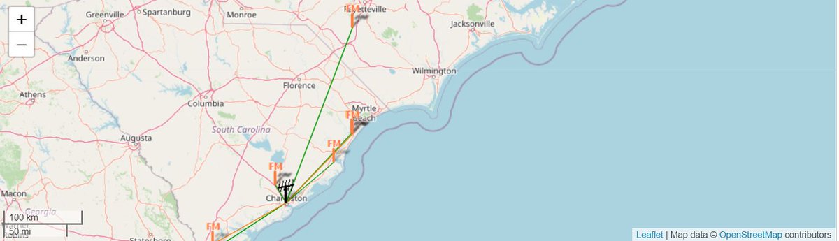 DXCentral's tweet photo. Tight little Tropo opening tonight.....nice condx into NC #FMDX #FM #SDR #FMLIST https://t.co/uvm6OVGMe0