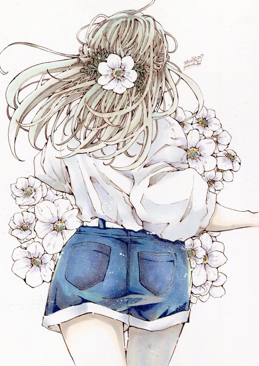 俺の描いた髪の毛を見てくれ 新作上がるまで見てくれ とあるお茶 11月5日 大阪個展のイラスト