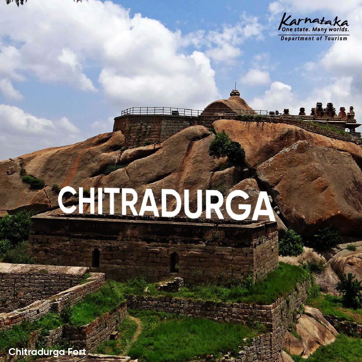 Karnataka Tourism on X: This weekend, let your mind travel and take a trip  to the Chitradurga Fort! The supposedly impregnable fortification dates  back to the 18th century. Trace back the turbulent