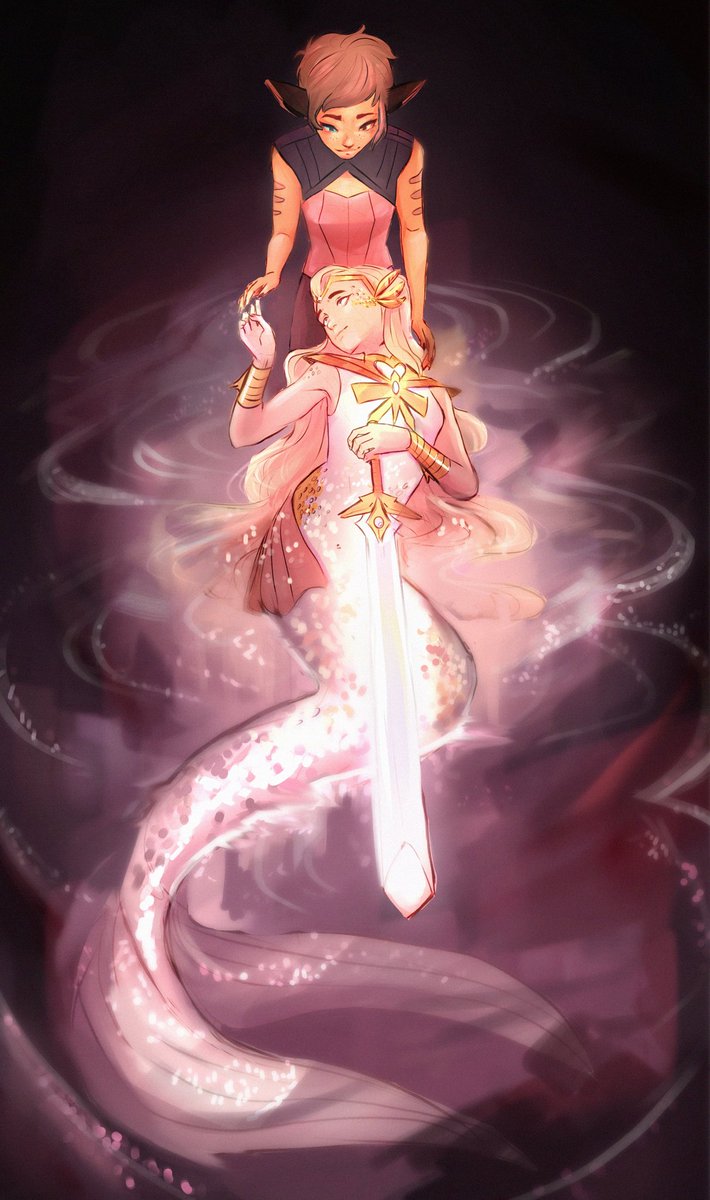 susurakocy_art's tweet photo. That was the first time I drew Catra and Adora... no kidding.
That's for mermay 15, one big sorry for couldn't make it - I have the exam tomorrow so catching up on monday and for now... well. (stu)DYING TIME

#SheraSeason5 #SheRa #catradora #mermay #mermaychallenge #mermay2020 https://t.co/MireBy4U3a