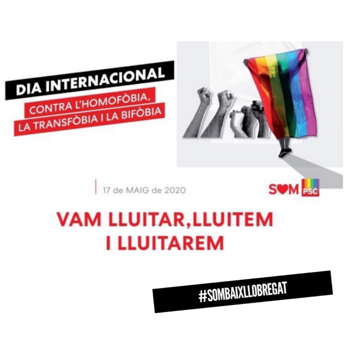 PSCVallirana's tweet photo. 🏳️‍🌈 Aquest #17M és el Dia Internacional contra la #LGTBIfobia.

Vam lluitar, lluitem i lluitarem! #LGTBI .
#baixllobregat @socialistesLGTB #Vallirana https://t.co/L5MByRuZ3X