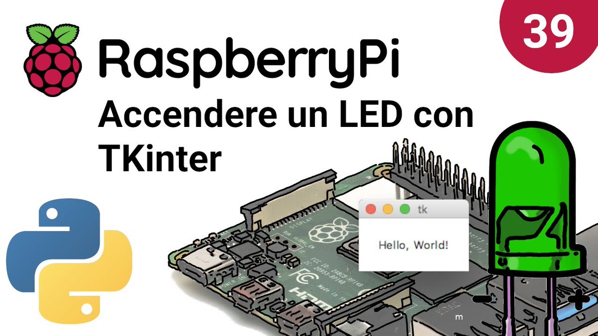 zeppelinmaker's tweet photo. Accendere un LED con TKinter su RaspberryPi - Video 39
https://t.co/Vu3BzaG41R
#video #raspberrypy #python https://t.co/KVzw9dm1xs
