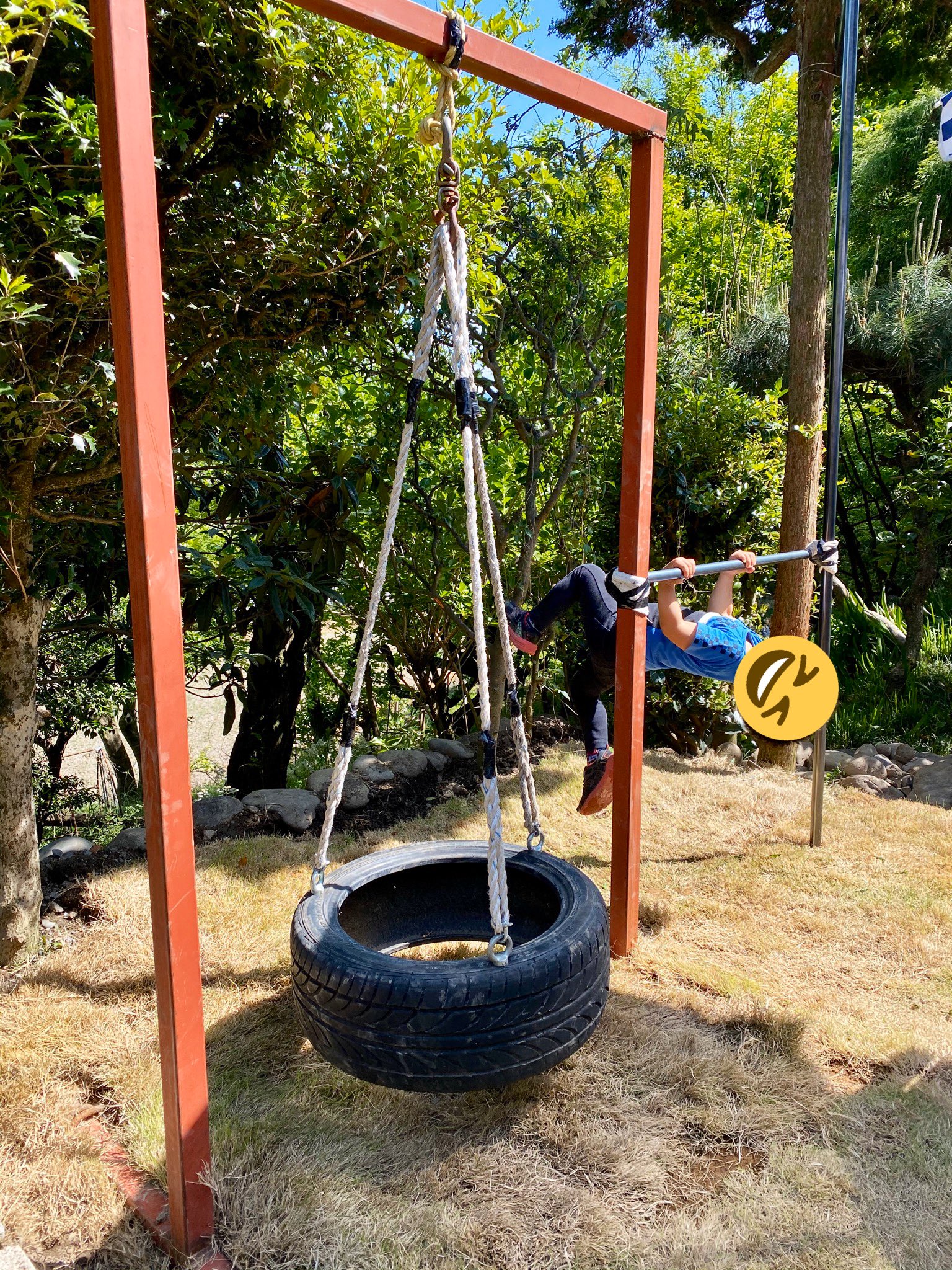 疏羅 𝕊𝕠𝕣𝕒 旦那作お庭公園 ウチのリクエストでタイヤブランコを作り子供のリクエストで鉄棒作って少しずつ公園になってきたヽ W ﾉ 次のリクエストは滑り台らしい T Co Wxz6zd8oqg Twitter