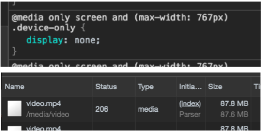 Your periodic reminder that using "display:none" in your CSS does not also mean "download:none"