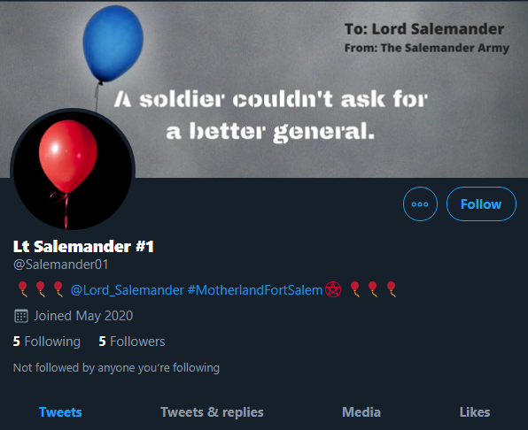 FortSalemVoice's tweet photo. With an army that vows to spread chaos, @Lord_Salemander's ascent to power is almost certain. 

Watch out for the balloons that might invade twitter in the near future. 

#MotherlandFortSalem https://t.co/2fsK0NBGsn