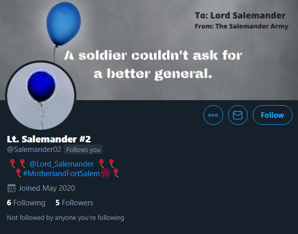 FortSalemVoice's tweet photo. With an army that vows to spread chaos, @Lord_Salemander's ascent to power is almost certain. 

Watch out for the balloons that might invade twitter in the near future. 

#MotherlandFortSalem https://t.co/2fsK0NBGsn