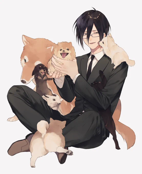 【リクエスト】大型犬と戯れる宜野座さん
だったけどいつも大型犬と戯れさせてるので勝手に小型犬にしました!!スライディング土下座!! 