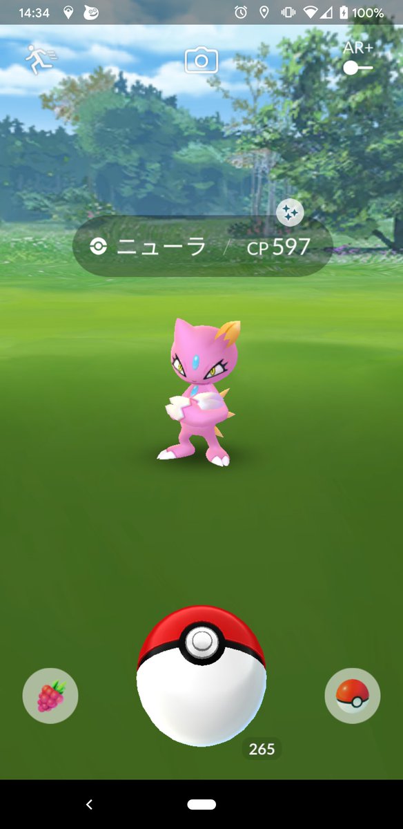 14時台は 40分経過してズルッグはゼロですが キバニアとニューラの色違いが来てくれました ニューラの色違いはお初なので かなり嬉しいです ポケモンgo キバニア ニューラ 色違い ツイレポ