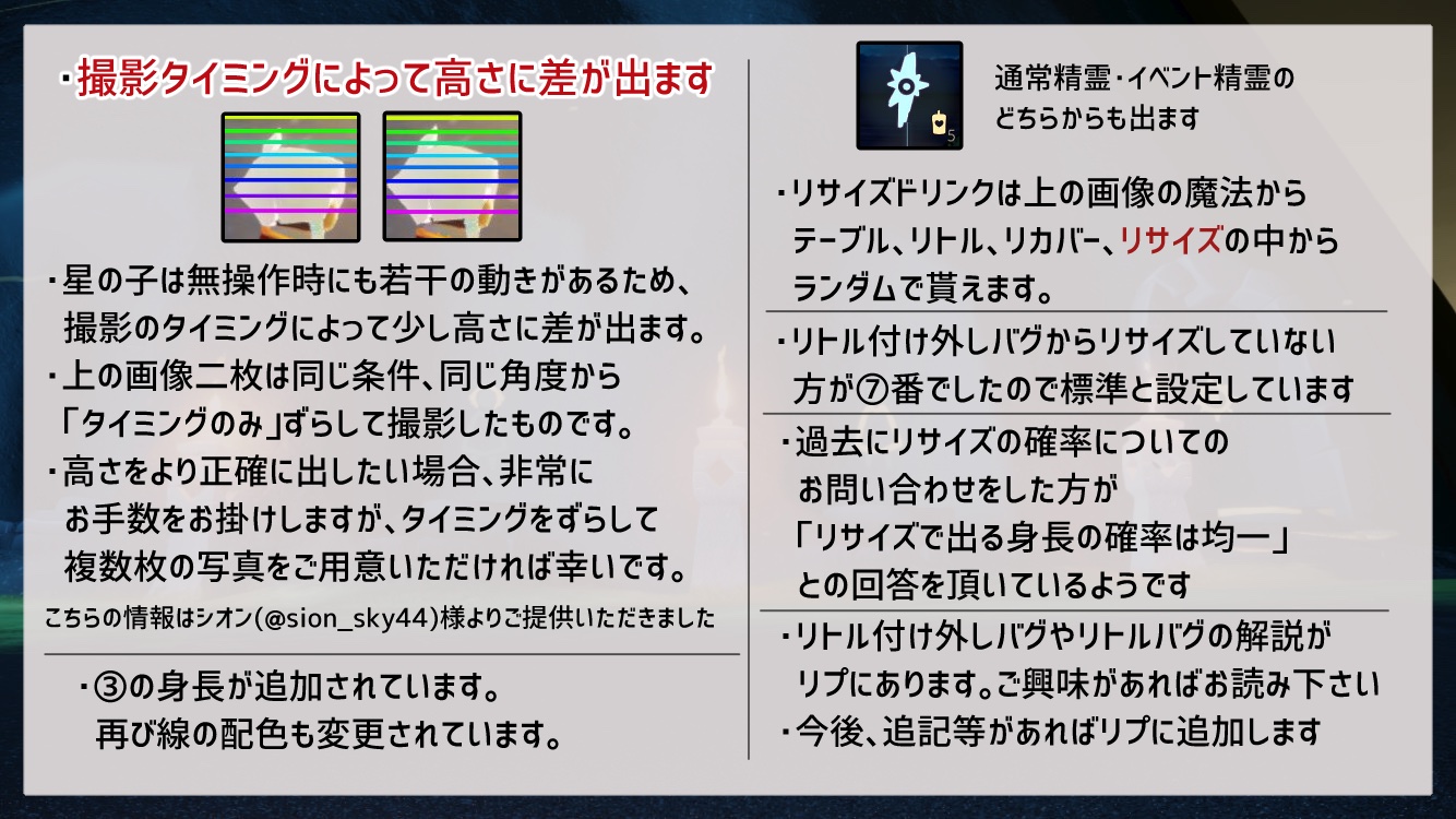 Hiro 白菊 さんのツイート 先ほどのsky身長測定の件 透過画像が正しく表示できてなかったので再度画像のみ再投稿します Sky星を紡ぐ子どもたち Sky身長測定 Thatskygame