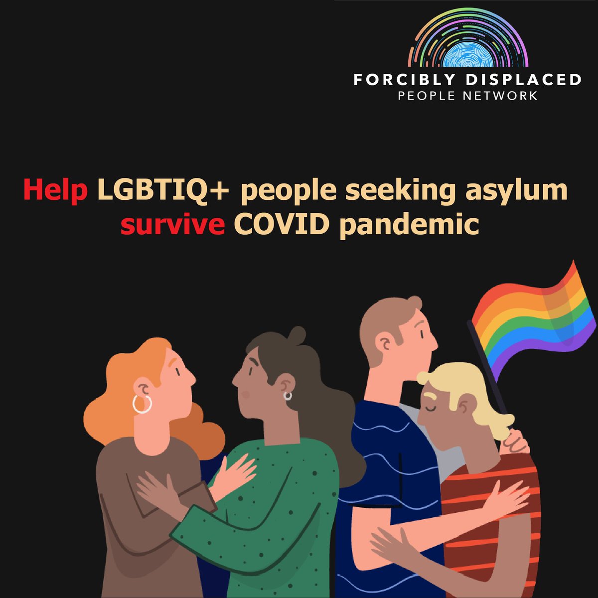 During #COVID an ordinary story of LGBTIQ+ #peopleseekingasylum looks like this: no money to call an NGO, no money for a bus ticket, no money to pay rent, no money for food. Some already haven't eaten for days. Help LGBTIQ+ people seeking asylum survive. chuffed.org/project/queer-…