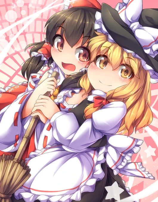 今やってる例大祭生放送の画像、僕がだいぶ前に秋季例大祭の時に描かせていただいた絵なのでちょっとはずかしいhttps://t.co/2DXwJNRy4e 