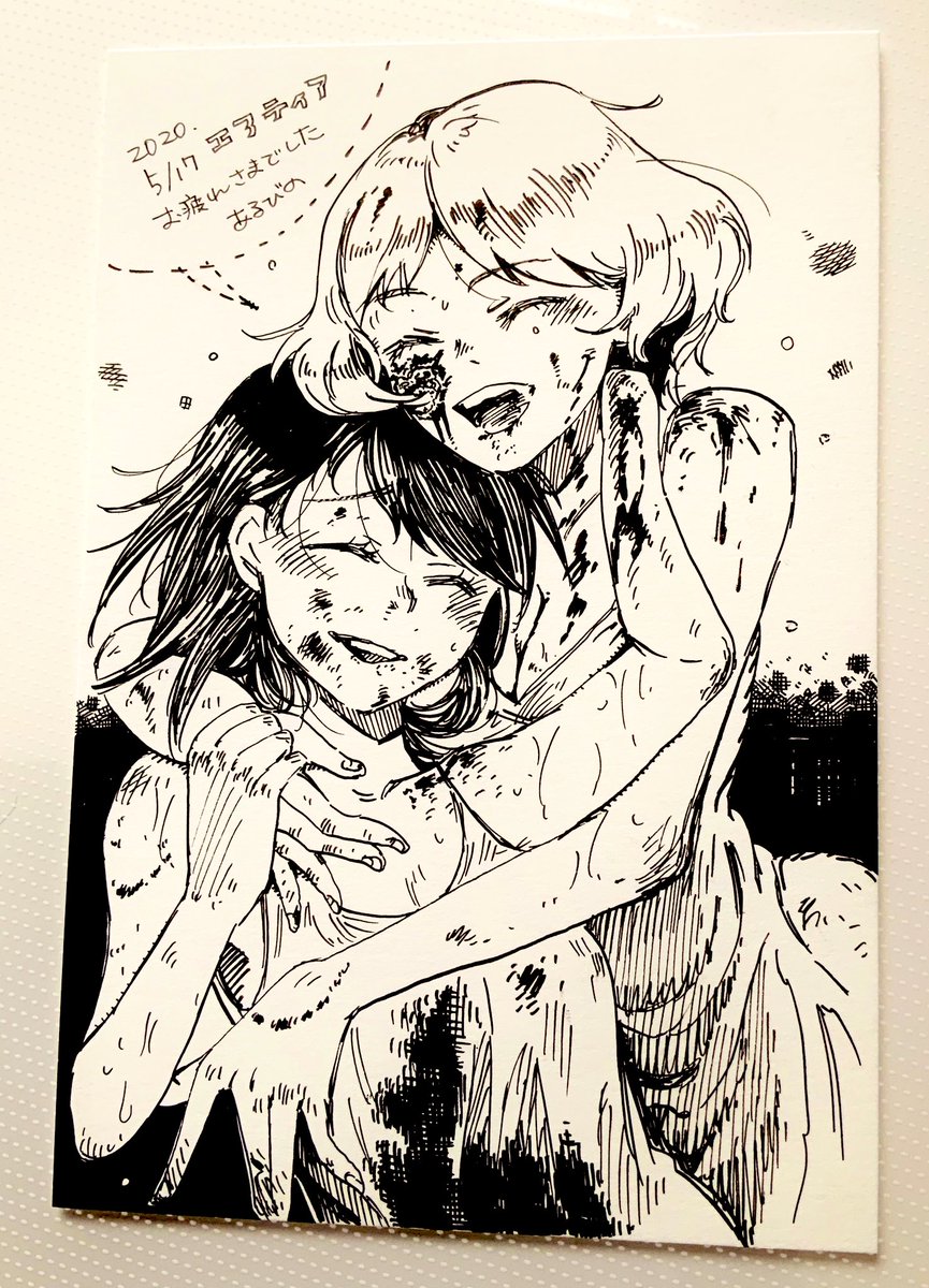#エアコミティア なんとなくペーパーも描いた。RTいいねやご注文下さった方々ありがとうございます🙇🏻‍♂️ 