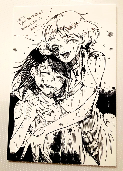 #エアコミティア なんとなくペーパーも描いた。RTいいねやご注文下さった方々ありがとうございます🙇🏻‍♂️ 