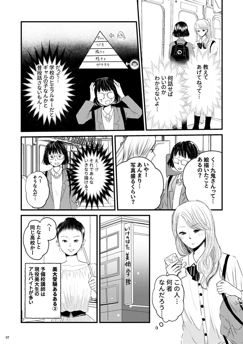 オタクとギャルが美大を目指す話①

去年のコミティアで出した同人誌、せっかくなので公開します～
#エアコミティア 