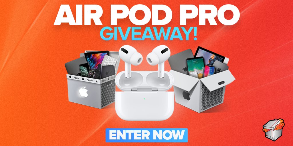 LootieCom's tweet photo. How to get Apple AirPod Pro for FREE?😍 Here's the answer – enter our giveaway and take your chances to win! ➡️ https://t.co/bbuFwNT3sq https://t.co/6VxQEUgoQf
