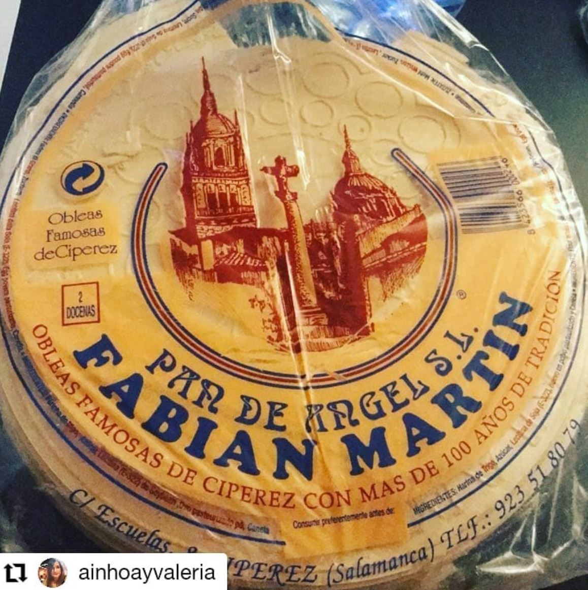 ObleasPanDAngel's tweet photo. ¡Gracias por compartir tu foto con #ObleasPandeÁngel!🤗 Esperamos que hayas disfrutado 🙌 #Repost @ainhoayvaleria
• • • • • •
La Flecha
#oblea #salamanca #mercadona #quericas #iphone #26semanas #disfrutando #arroyodelaencomienda #viernes #sofa #pandeangel https://t.co/2wqBeGaX98