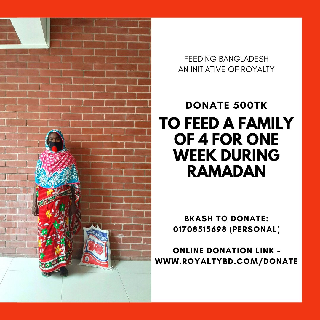 RoyaltyBD's tweet photo. Feeding Bangladesh | An initiative of Royalty

Help the poor to fight the crisis by donating here: https://t.co/cOxI5bn6GD

Our second round of survival bags of one week for four-person which contains Iftar items and grocery.

Be a part of this good cause by donating today! https://t.co/rPnwpOY3ub