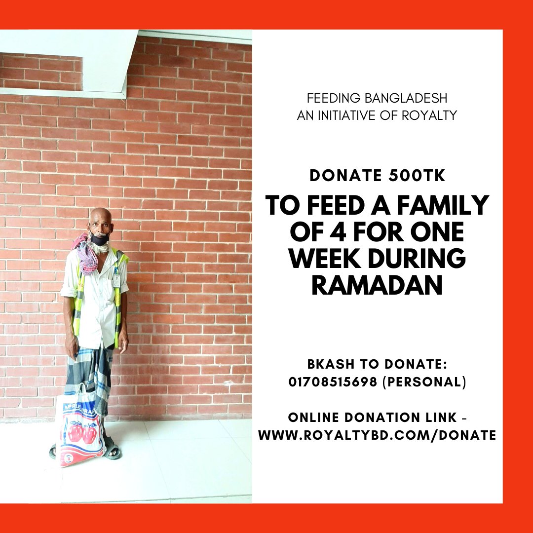 RoyaltyBD's tweet photo. Feeding Bangladesh | An initiative of Royalty

Help the poor to fight the crisis by donating here: https://t.co/cOxI5bn6GD

Our second round of survival bags of one week for four-person which contains Iftar items and grocery.

Be a part of this good cause by donating today! https://t.co/iodsB2zj5w
