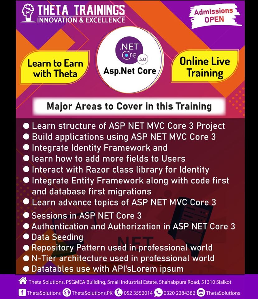 ThetaSolutions's tweet photo. Hurry Up & Join ONLINE Training in this Pandemic Situation.
⠀
Become an Enterprise Level Professional Full Stack Web Application Developer with https://t.co/FcjShf15oM.
For Online Registration fill the form:
https://t.co/aZQJkwR49R
⠀
#ThetaTrainings #ThetaSolutions #CORE #MVC6 https://t.co/doKNSp1MKq