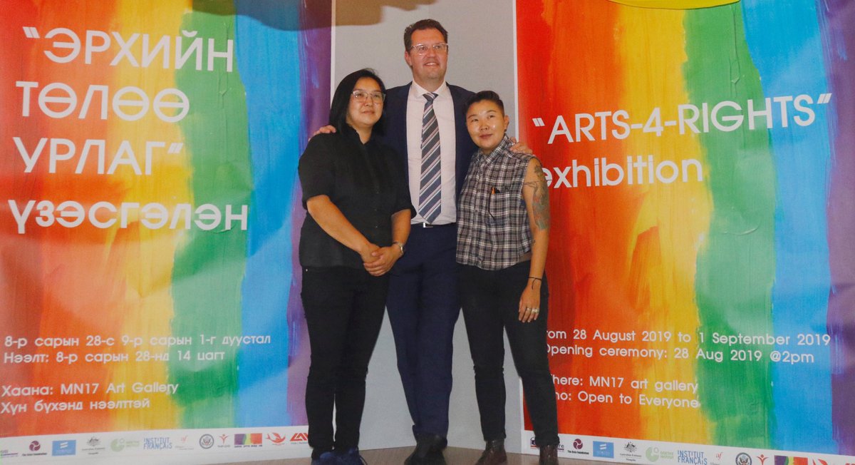 AusAmbMongolia's tweet photo. We support universal human rights. Today marks International Day against Homophobia, Transphobia, &amp; Biphobia. Every person is entitled to respect, dignity and protection from discrimination regardless of their sexual orientation or gender identity. #IDAHOBIT #IDAHOTB2020MNG https://t.co/ViLeGKRUjs