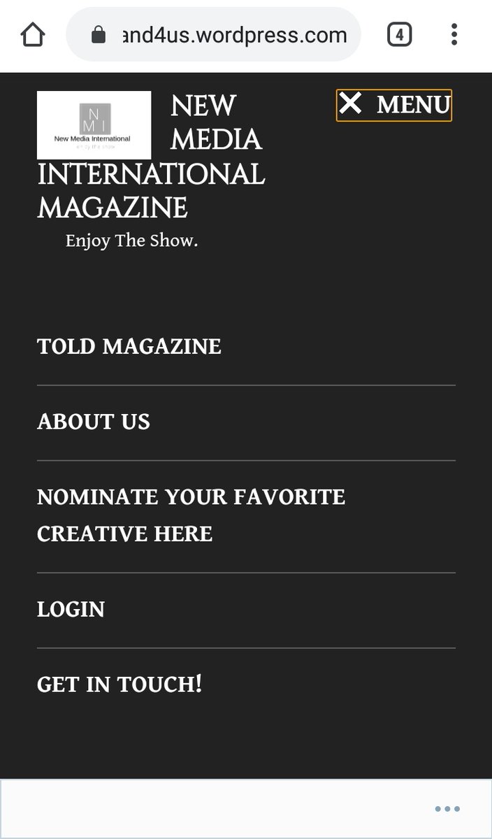 The website is professional, but has very little actual info. I googled some of their previously featured artists, and found the images originally came from "New Media International Magazine". On their semi-deleted website, they have a page header for "Told Magazine" (2/4)