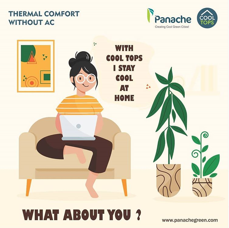panachegreens's tweet photo. Are you feeling Hot at home this Summer?
We have solution to make your home cool without AC.
So install Cool Tops and Stay Cool at your Home and avail Thermal Comfort without AC.
For Free Quote Call us now on + 91 99251 88046
#coolroof #greenbuildings #igbc #idac #cooltops https://t.co/hkT7VbhY3Z