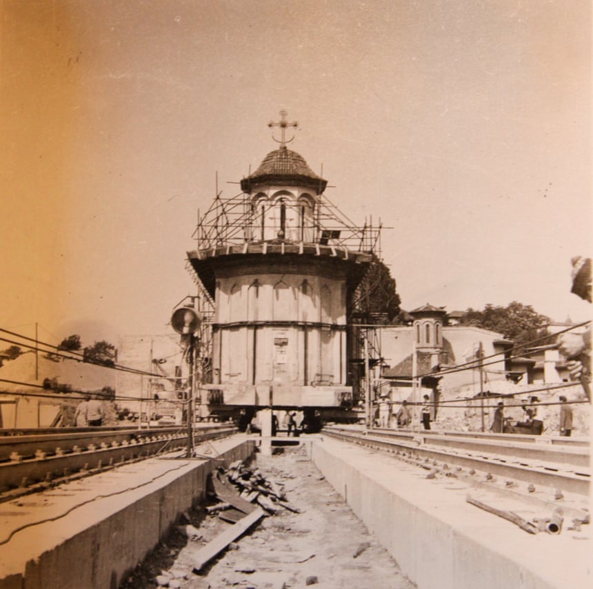 Ceaușescu loved moving buildings in the 1980s, Bucharst churches were moved as the city was redesigned.  https://www.theguardian.com/cities/2016/dec/14/bucharest-moved-churches-safety-communist-romania