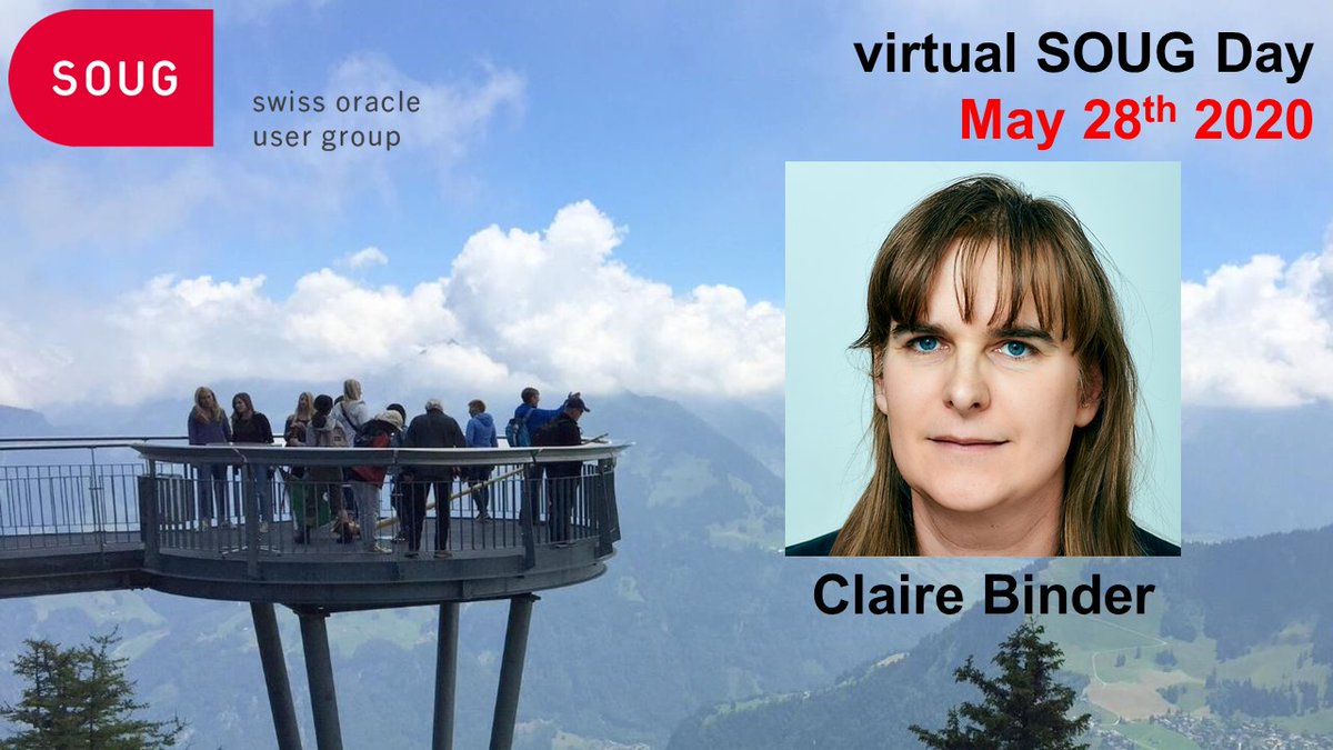 SOUG_CH's tweet image. @Oracle_CH Wonderful to see so many new #speakers.
This year is #technology year, but how to monitor it?
@realistgva will speak about a real world use case.
Building a strategic market monitoring application with #OracleTools 🤓😎