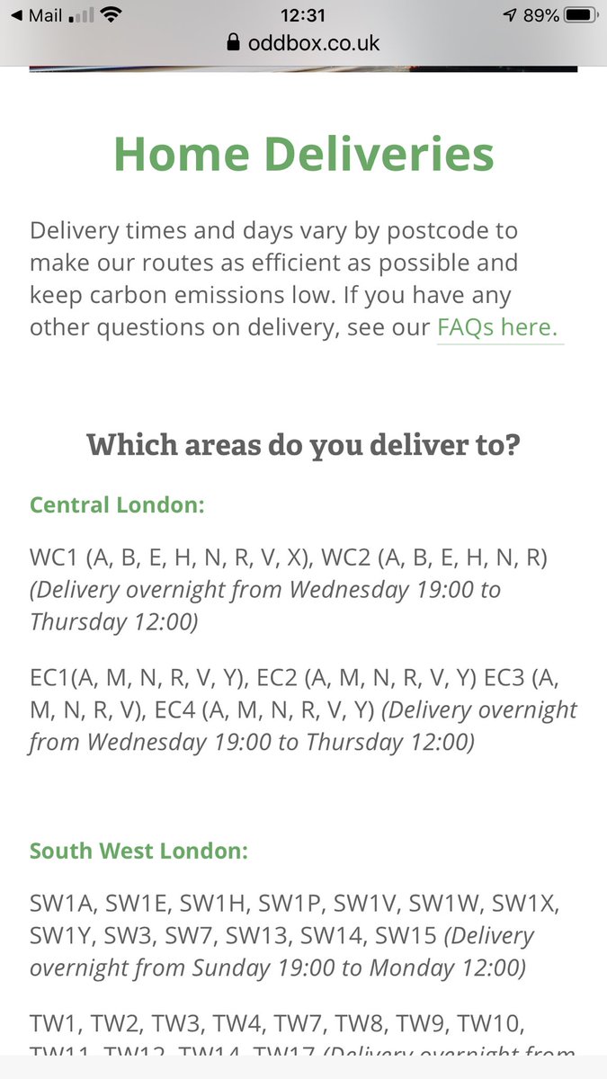 dyslexic's tweet photo. @OddboxLDN I am confused - perhaps it’s a COVID thing in which case sorry to bring it up but on your site you state you deliver to WC2R but when placing an order it didn’t work... can you confirm yes or no? https://t.co/s5n6NhN4uc