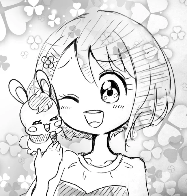 お題【花寺のどか】
のどかちゃんとラビリン

#プリキュア版深夜の真剣お絵描き60分一本勝負 