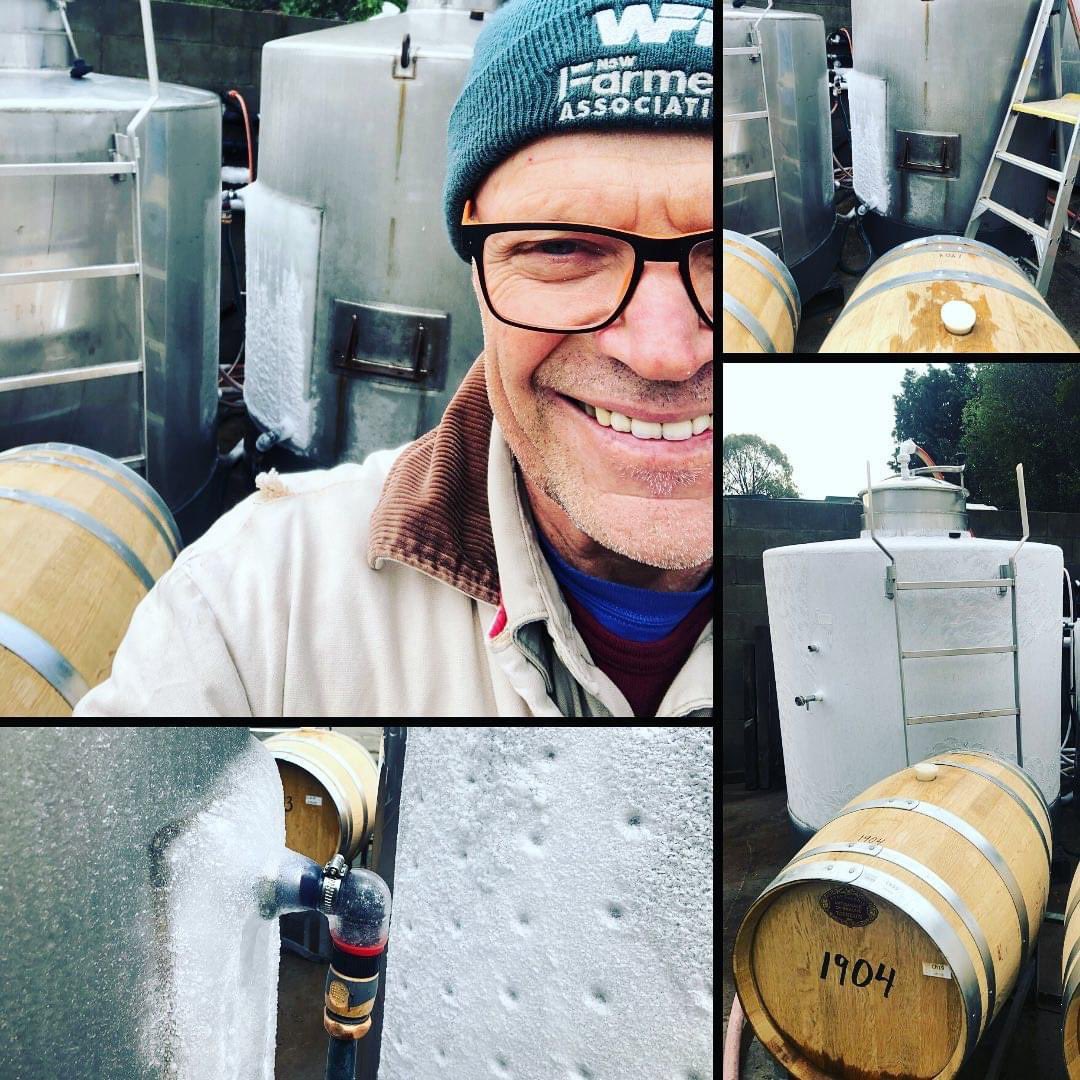 COLD STABILISING CHARDONNAY - Your Thursday Wine Making Lesson. ❄️🥶❄️🥶❄️🥶❄️🥶❄️🥶❄️🥶
Gerald: “The ice is formed by pumping very cold brine through the outer jacket of the tank. After the wine is held at -6 degrees Celsius for a few days it will be cold stable” #elevatedwines