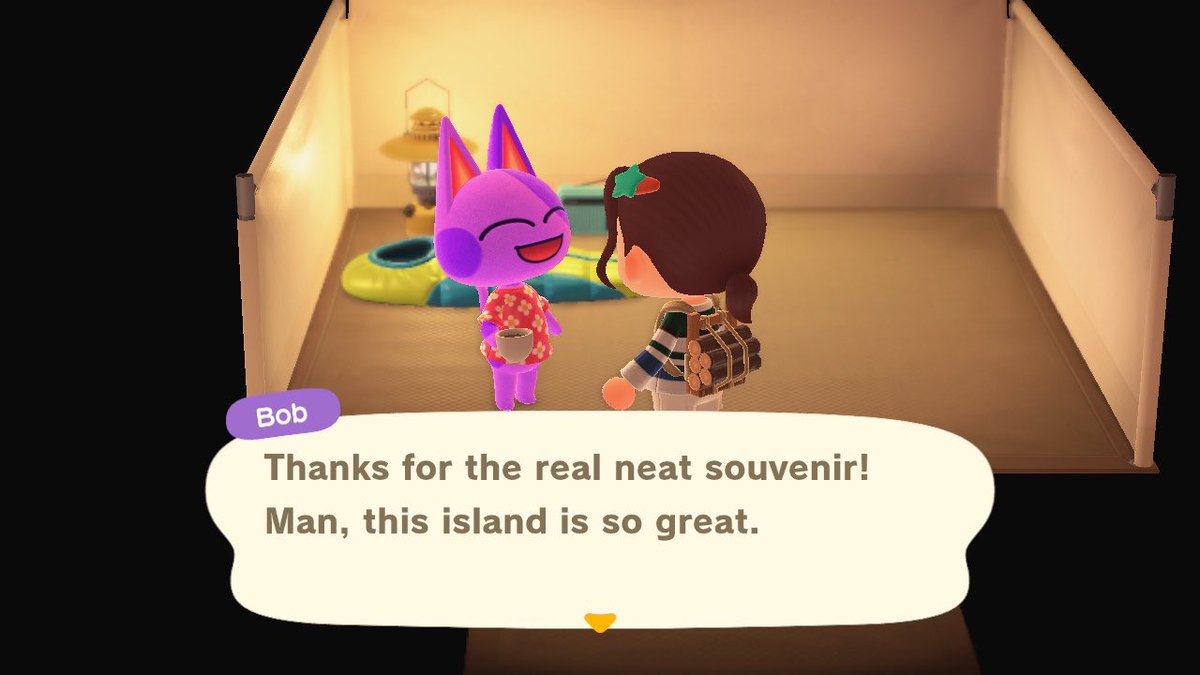 ⤍ we also held a ceremony for the new bridge ! to end the day, i invited bob back to the campsite. i think he’s nearly convinced on moving to panacea ! ₍₍ ( ๑॔˃̶◡ ˂̶๑॓)◞♡