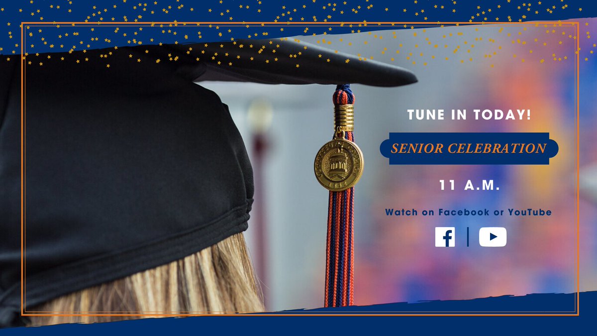 Today at 11am EDT: celebrate #gburg2020 with us on YouTube or Facebook! Get the details for Senior Celebration: gburg.us/3bfAFdY