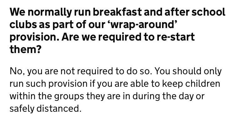 The guidence then changed again the other day that rotas to manage student numbers and reduce risk of transmission should not be used. Other measures that increase risk like breakfast clubs were reintroduced,the guidence becomes more reckless with everyday,time is running out55/