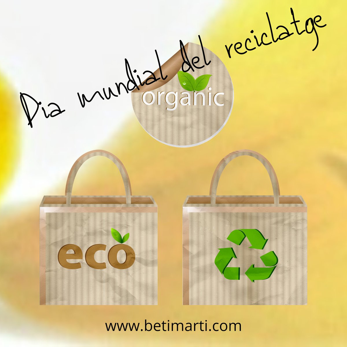 Beti_Marti_'s tweet photo. Jo reciclo, tu recicles? Dia mundial del reciclatge, prenguem consciència.
#egoterapia #emmimo #emsentobe #emcuido #salou #comerç
#shooppingsalou #vegan #saloushoppingexperience
#viuelcomerç #costadaurada #visitsalou #decompres
#comerçdeproximitat #retailentertainmentsalou https://t.co/UZBCHeQfue