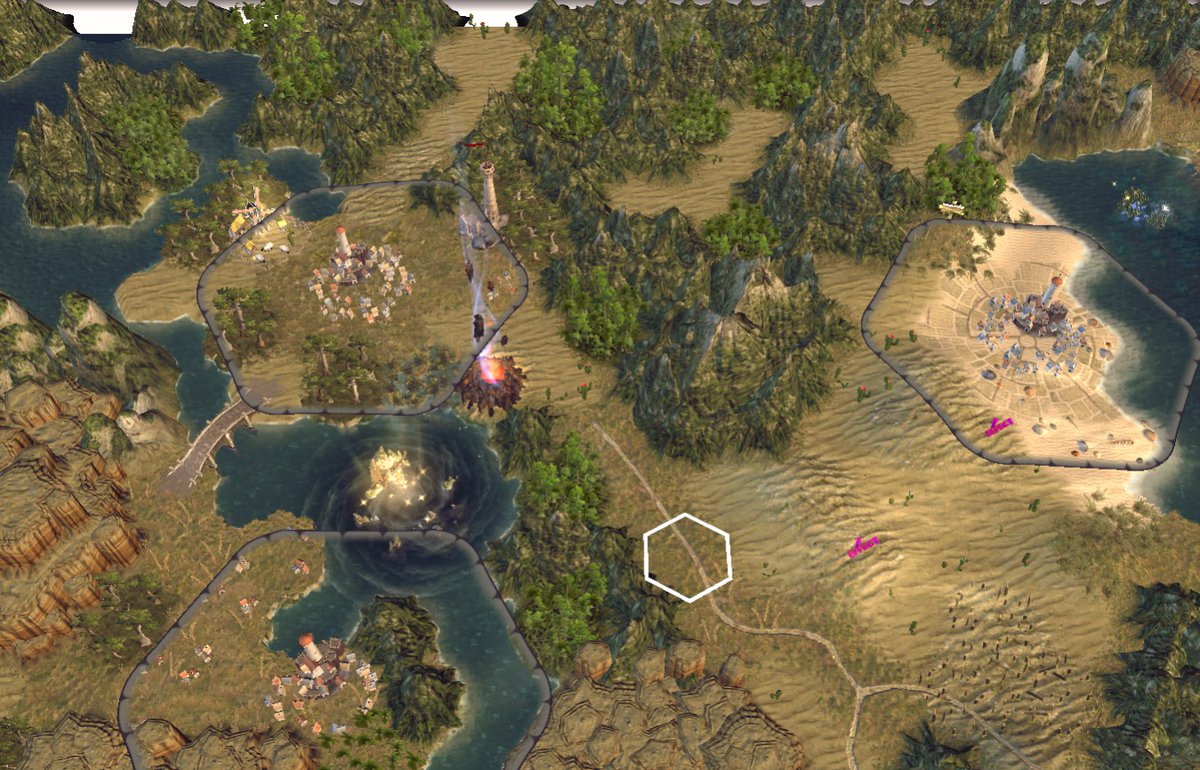 Refineus1's tweet photo. Post-production of the final mission Horn of Kesh. This is a reimagined starting point of the Nomad campaign from AoW Shadow Magic.

#AgeofWonders #AoW3 #Wastelandcampaign #Nomads https://t.co/LeIqbFvBZu
