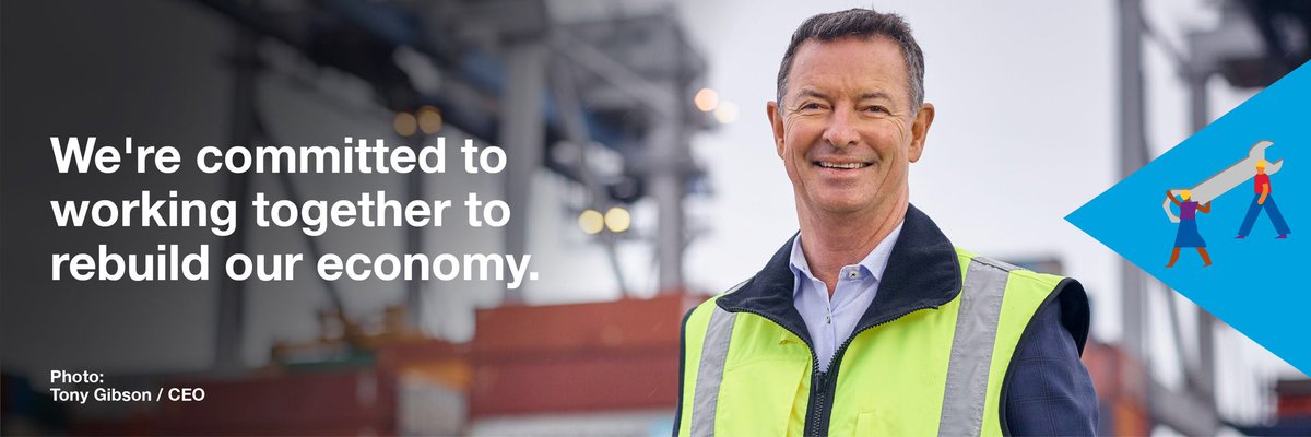 AKLPort's tweet image. Time to rebuild the economy together. Let’s do it! 💪
 
#AlertLevel2 #Level2 #COVID19NZ #teamof5million