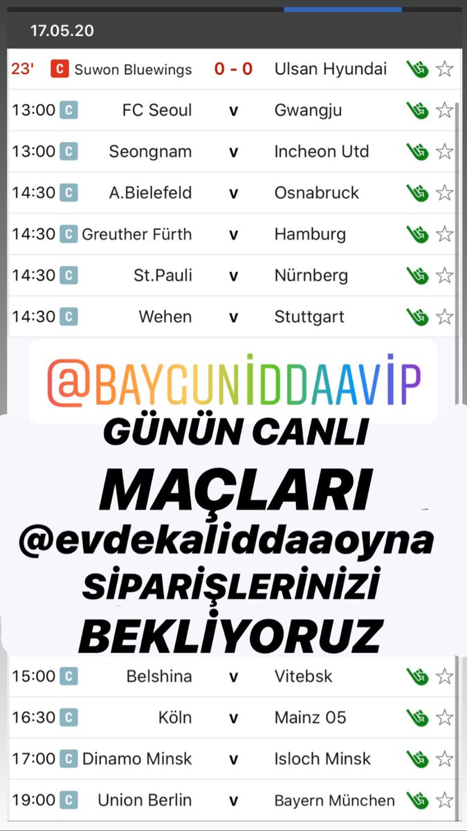 GÜNÜN CANLI İDDAA MAÇLARIYLA SİPARİŞLERİNİZİ BEKLİYORUZ... @iddaa  #iddaaoyna #iddaa #vip #kazanç #canlıbahis #banko #evdekaliddaaoyna 👍👍👍👍